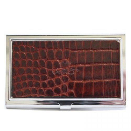 Brown Nile Leather Business Card Holder