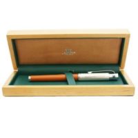 Tan Leather Ball Point Pen