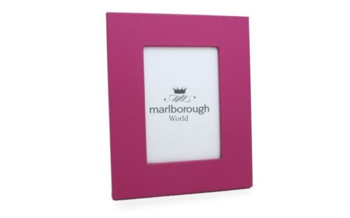 Pink 7x5 Leather Photo Frame