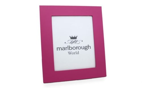 Pink 8x6 Leather Photo Frame