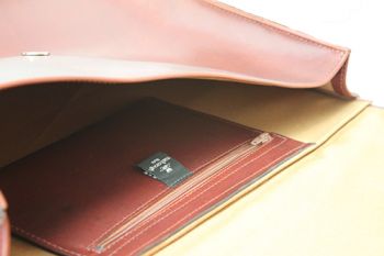 Medium Distressed Leather Messenger Bag